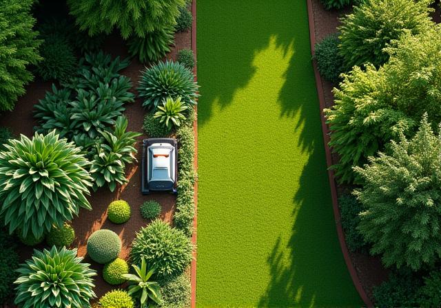 Mantenimiento de jardín con tecnología sustentable