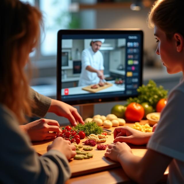 Expérience cuisine virtuelle atelier immersif